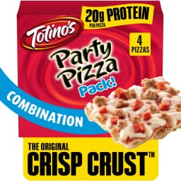Totino's Party Pizza, Combination, Thin Crust, 20g Protein, 42.8 oz, 4 Count (Frozen) - Thumbnail 1