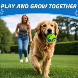 BYXAS Wobble Giggle Ball for Dogs, Interactive Dog Toys for Boredom, Squeaky Ball Dog Toys to Keep Them Busy, Pet Toys for Small Medium Large Dogs - Thumbnail 2