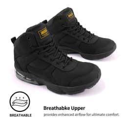 Jacata Non Slip Work Shoes for Men Water Resistant Leather Hiking Boots Air Cushion (Size 12) - Thumbnail 6