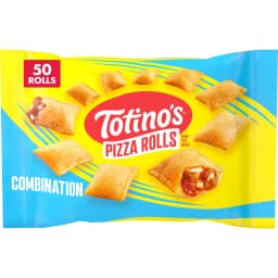 Totino's Pizza Rolls, Combination Flavored, Frozen Appetizers, 50 Rolls, 24.8 oz - Thumbnail 1