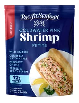 Pacific Seafood Frozen Wild Cooked Coldwater Pink Shrimp, 1 lb Bag (350-500 Count per lb), Contains Shellfish - Thumbnail 13