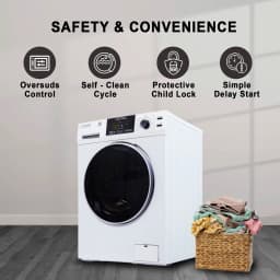 Equator Digital Compact 110V Vented/Ventless 18 lbs All-in-One Washer Dryer – White - Thumbnail 5