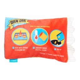 BARK 3-Part Pizza Roll Squeak Lovers Snacks Dog Toy For Medium and Large Dog Sizes - Thumbnail 2