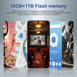 A56 5G Unlocked Android Smartphone, 7.3" HD Display, 16GB RAM + 1TB Storage, 108MP Camera, 8000mAh Long-Lasting Battery - Thumbnail 8
