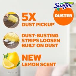 Swiffer Dusters Heavy Duty Duster Refills, Lemon Scent, 11 Count - Thumbnail 2