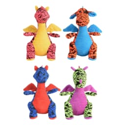 Multipet Dragon Dog Toy, Assorted Colors, Size: 10" - Thumbnail 1
