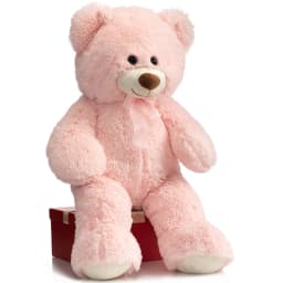 HollyHOME Giant Teddy Bear Big Plush Stuffed Animal Soft Cuddly Toy Gift for Girlfriend Kids Valentine's Day 36 Inch Pink - Thumbnail 6