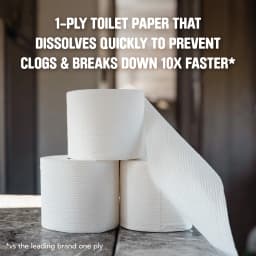 Scott Rapid-Dissolving Toilet Paper for RVs & Boats, 8 Double Rolls - Thumbnail 3