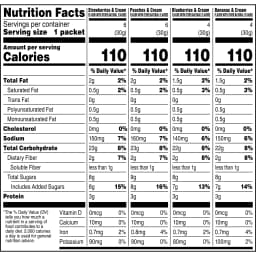 Quaker Instant Oatmeal, Fruit & Cream Variety Pack, 20 Packets - Thumbnail 6