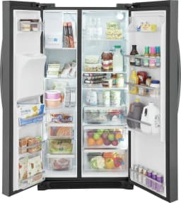 FRIGIDAIRE GRSC2352AD SIDE BY SIDE FREESTANDING REFRIGERATOR Black Stainless Steel - Thumbnail 3