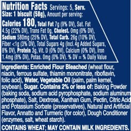 Pillsbury Grands Southern Homestyle Butter Tastin' Biscuits, 5 Count, 10.2 oz - Thumbnail 9