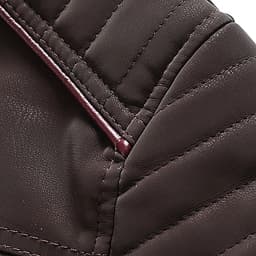 WREESH Fashion Winter Jacket Men'S Dashion Motorcycle Solid Color Zipper Pocket Leather Long Sleeved Hooded Jacket Coffee - Thumbnail 3