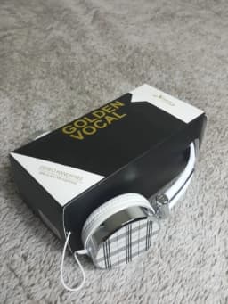 RHEA- Stereo Golden Evogue Headphones - Thumbnail 2
