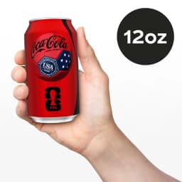 Coca-Cola Zero Sugar Soda Pop Cans, 12 fl oz, 24 Pack - Thumbnail 4