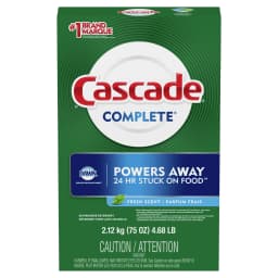 Cascade Complete Dishwasher Detergent Powder, Dish Detergent, Dish Soap, Fresh, 75 fl oz - Thumbnail 9