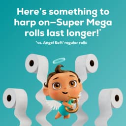 Angel Soft 2-Ply Toilet Paper, 18 Mega XL Rolls, 480 Sheets Per Roll - Thumbnail 6