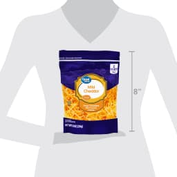 Great Value Mild Cheddar Finely Shredded Cheese, 8 oz Bag - Thumbnail 8