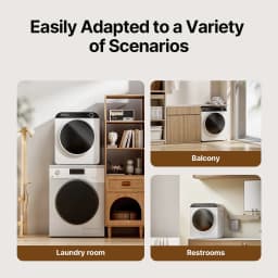 EFFIDRY 110V Portable Clothes Dryer 830W Compact Laundry Dryers 2 cu.ft Electric Machine with Stainless Steel Tub for Apartment,RVs,Dorms,12LBS - Thumbnail 6