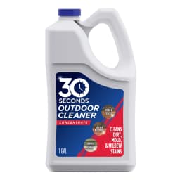 30 SECONDS Outdoor Cleaner, 1 Gallon Concentrate for Concrete Surfaces, Cleans Algae, Mold, Mildew Stains - Thumbnail 1