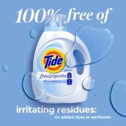Tide Free & Gentle Laundry Detergent Liquid, 166 fl oz, 126 Loads - Thumbnail 7