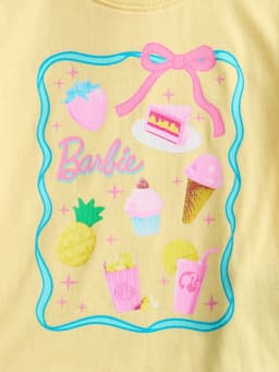Barbie Baby Girls Graphic Tee and Bike Shorts Set, 2-Piece, Sizes 0/3M-6/9M - Thumbnail 3