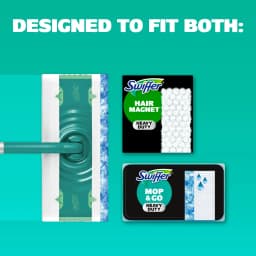 Swiffer Starter Classic Kit (1 Device, 2 Hair Magnet Dry Cloths, 2 Mop & Go Wet Cloths) - Thumbnail 9