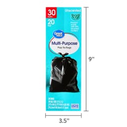 Great Value 30-Gallon Large Flap Tie Trash Bags, 20 Bags - Thumbnail 6