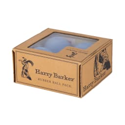 Harry Barker 3 Inch Durable All-Natural Rubber Dog Ball 4 Pack Set, Blue, Large - Thumbnail 5