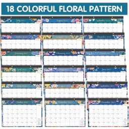 Deli 2027 Desk Calendar 18 Monthly 17 x 12" Desktop/Wall Calendar, Thick Paper with Julian Dates and Block for Home School Office - Thumbnail 2