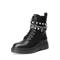 DREAM PAIRS Women's Fashion Platform Combat Boots Lace Up Lug Sole Goth Ankle Booties Shoes - Thumbnail 1