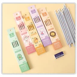 Under $1 Pencils Bulk 2B Pencils Natural Wood 8.1in Green 12 Pack for Exam Homework Office Supplies by Xuniizn - Thumbnail 5