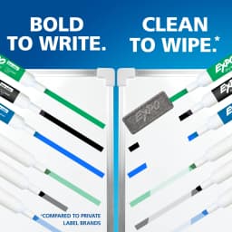 EXPO Dry Erase Markers, Chisel Tip, Black, 4 Count - Thumbnail 5