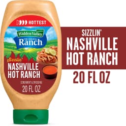 Hidden Valley Sizzlin' Nashville Hot Ranch Dip Sauce Condiment & Dressing, 20 fl oz Squeeze Bottle - Thumbnail 1