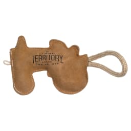 Natural Leather Tractor-Pull Tug Toy - 13" - Thumbnail 6