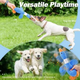 Vitscan Upgraded Goose Indestructible Dog Toys for Aggressive Chewers Small Medium Large Breed, Crinkle Squeaky Dog Toys Plush Dog Toy Puppy Chew - Thumbnail 5