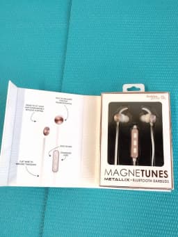 RHEA- Gabba Goods Magnetunes Metallix Bluetooth Earbuds, Built-In Mic - Thumbnail 2