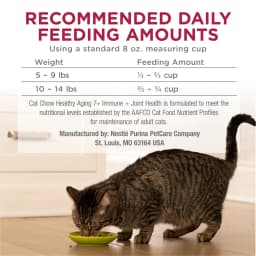 Purina Cat Chow Healthy Aging 7+ Senior Dry Cat Food, Chicken, 3.15 lb. Bag - Thumbnail 11