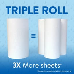 Great Value Everyday Strong Paper Towels, 3 Triple Rolls - Thumbnail 4