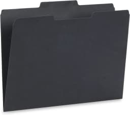 100 File Folders, Letter Size, 1/3 Cut Tab, Grayscale | Gray, black and white assortment, durable 11pt paper, 1/3 cut assorted tabs, color coded home - Thumbnail 9