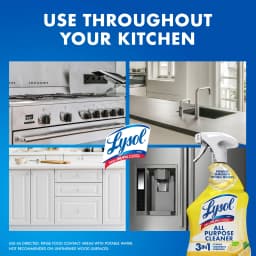 (6 pack) Lysol® All Purpose Cleaner Sanitizing and Disinfecting Spray Lemon Breeze Scent, 32 oz, Bottle - Thumbnail 8