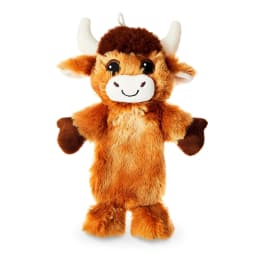 Vibrant Life Brown Longhorn Plush Dog Toy with Crinkle and Squeaker, Chew Level 2 - Thumbnail 1