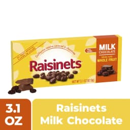 Raisinets Milk Chocolate Covered Raisins, Gluten-free California Movie Theater Candy Box, 2.8 oz - Thumbnail 1