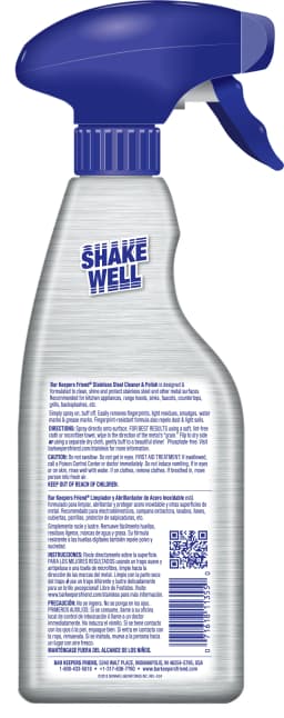 Bar Keepers Friend Stainless Steel and Polish Cleaner Trigger Spray - Thumbnail 2