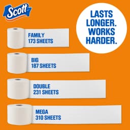 Scott Comfort Plus Toilet Paper, 12 Triple Rolls - Thumbnail 2