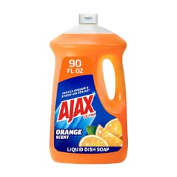 (2 pack) Ajax Ultra Liquid Dish Soap Orange Scent, Triple Action, 90 fl oz Bottle - Thumbnail 2