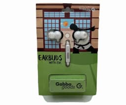 RHEA- Gabba Goods Panda Earbud Headphones With Mic - Thumbnail 4