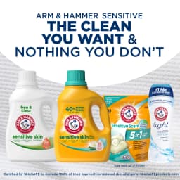 ARM & HAMMER Sensitive Skin Plus Fresh Scent Liquid Laundry Detergent 170 fl oz, 170 Loads - Thumbnail 10
