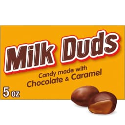 Milk Duds Chocolate and Caramel Candy, Movie Theater Box Candy, 5 oz - Thumbnail 1