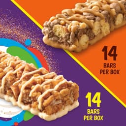 Cinnamon Toast Crunch and REESE'S Puffs Cereal Treat Bars, Variety Pack, 28 Count, 23.8 oz - Thumbnail 2