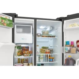 FrigidaireFRSS2623AD 26 Cu. Ft. 36" Standard Depth Side by Side Refrigerator, Black Stainless Steel - Thumbnail 2